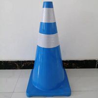 PCV70注塑路錐 藍色